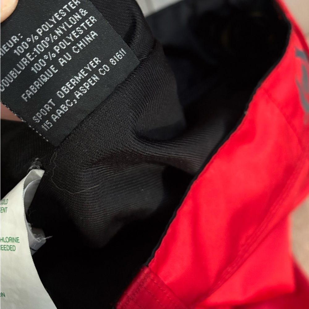 Obermeyer “Lennox” Ski Pants size 2 bright cherry red - Picture 9 of 11